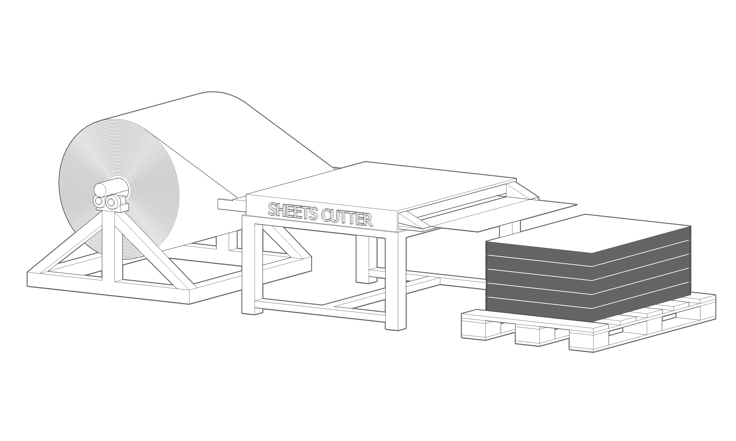 Paper Roll to Sheets Conversion