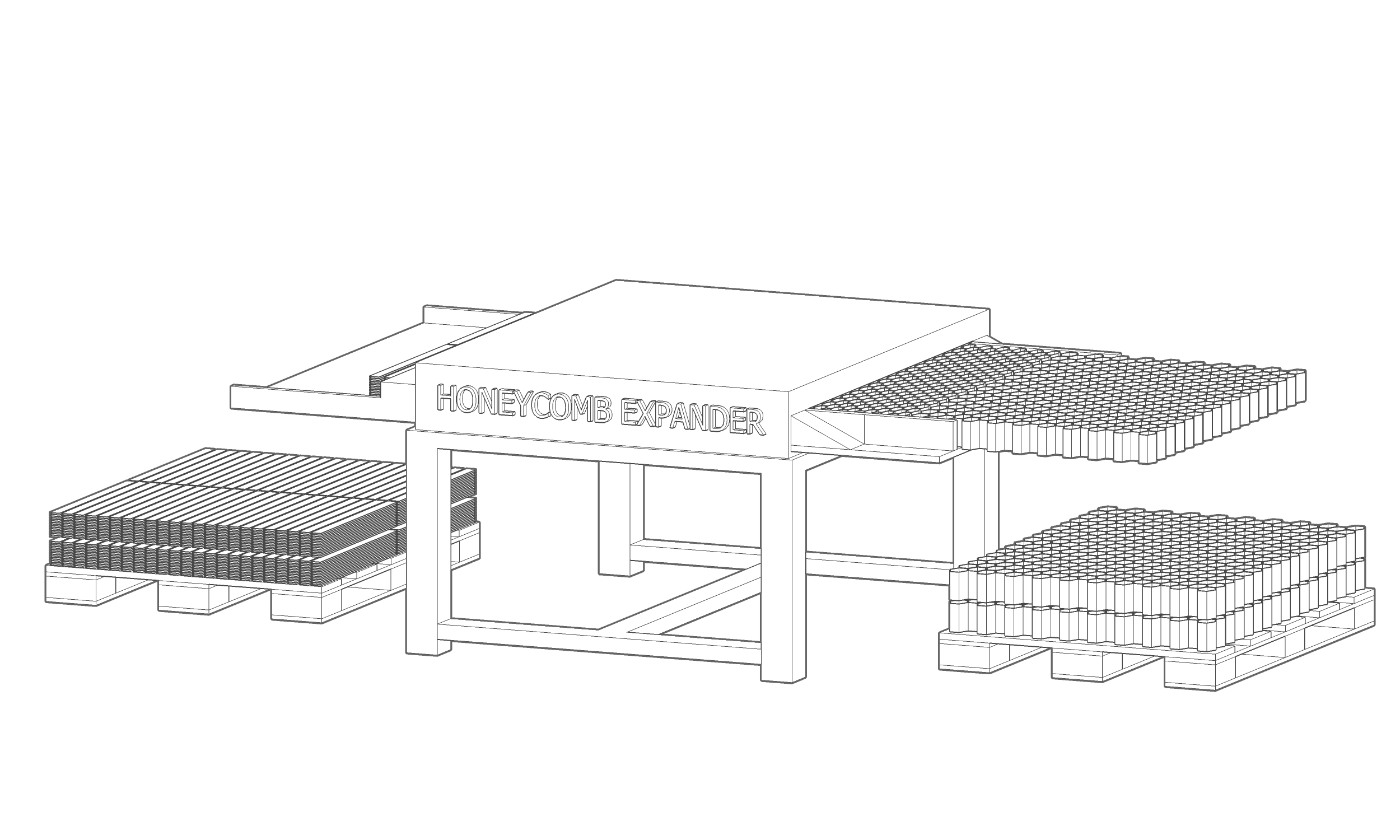 Honeycomb Strip expansion for Honeycomb Core